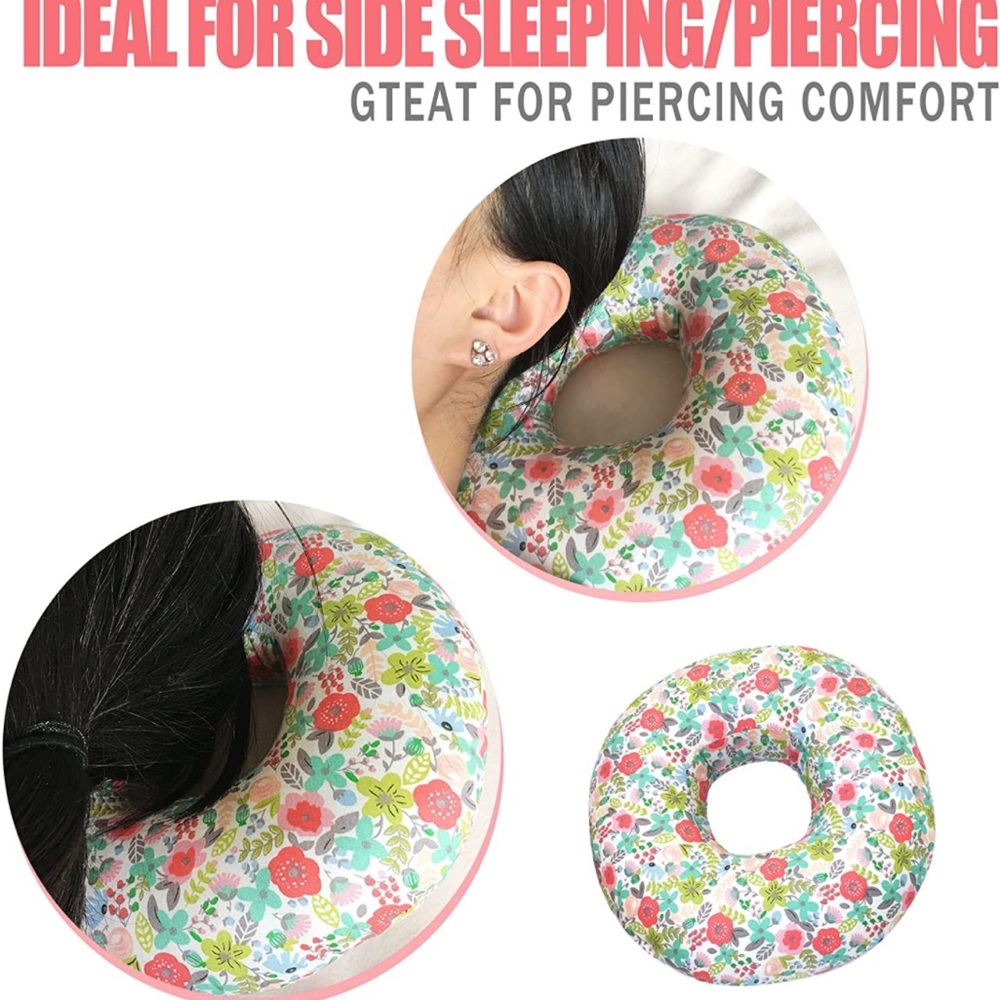 Ear Hole Piercing Pillows for Ear Pain Side Sleeping Pillow Pressure Sore